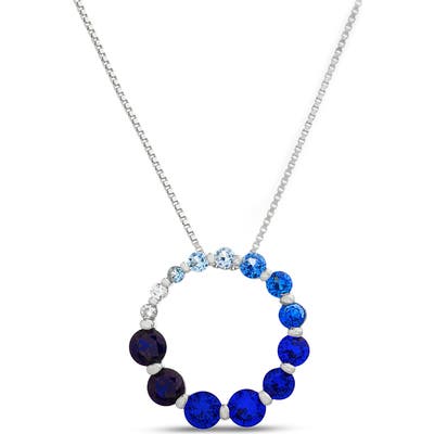 Lisa Michele Cubic Zirconia Pendant Necklace
