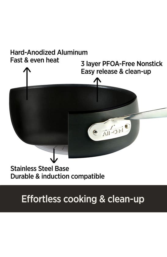 Shop All-clad 8-inch & 10-inch Hard Anodized Aluminum Nonstick Fry Pan Set In Grey