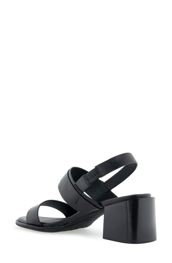 Shop Aerosoles Nova Block Heel Sandal In Black Leather