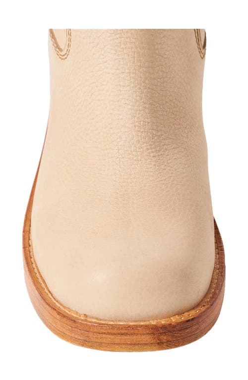 Shop Free People Blaze Block Heel Boot In Parchment Leather