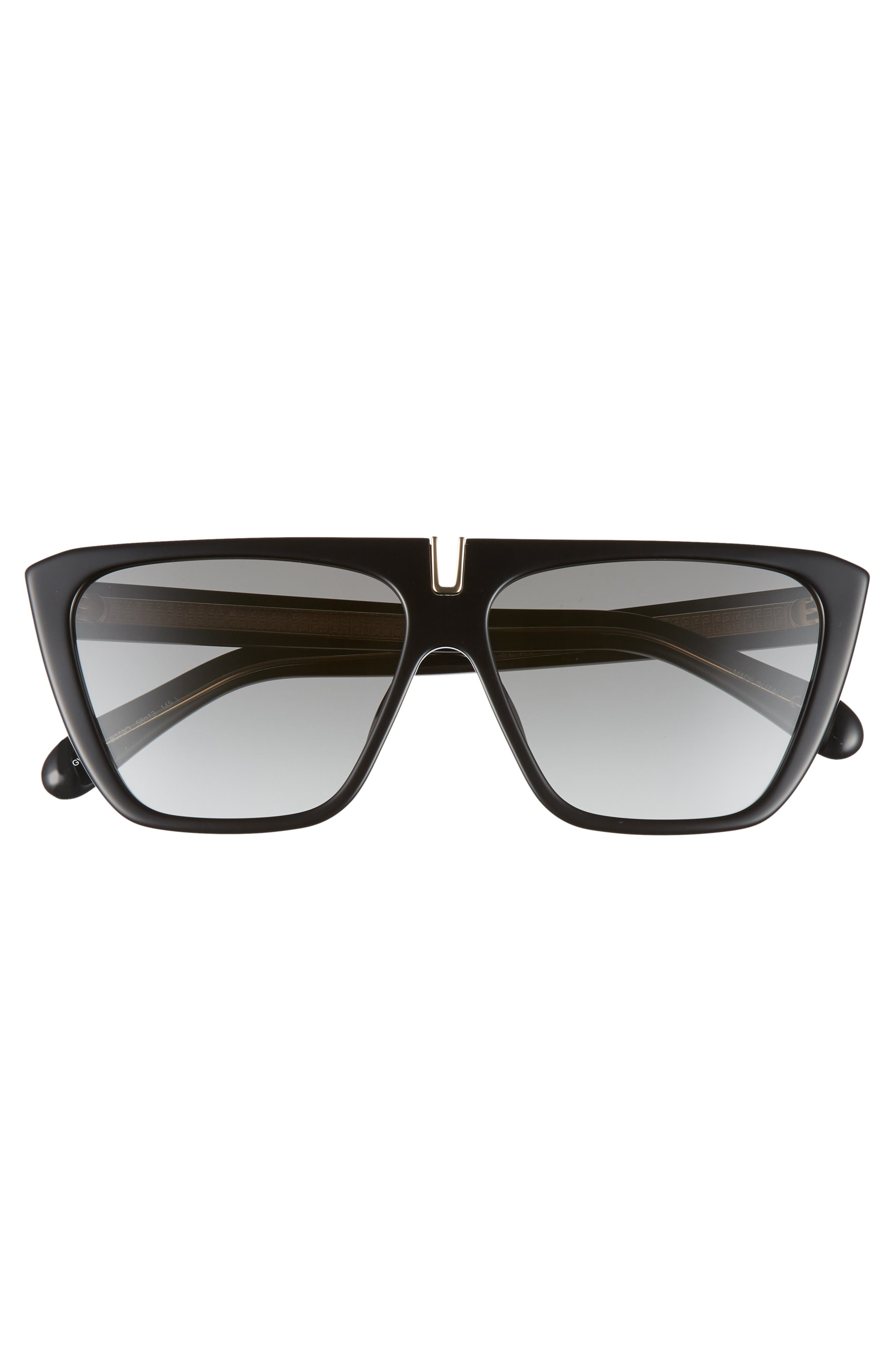 givenchy 58mm polarized flat top sunglasses