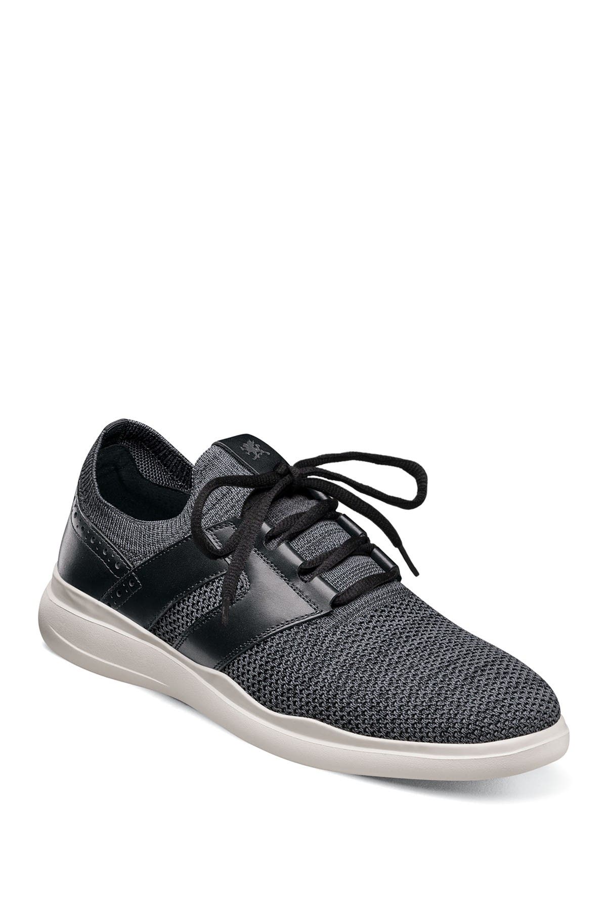 STACY ADAMS MOXLEY KNIT PLAIN TOE LACE-UP SNEAKER,793926124386