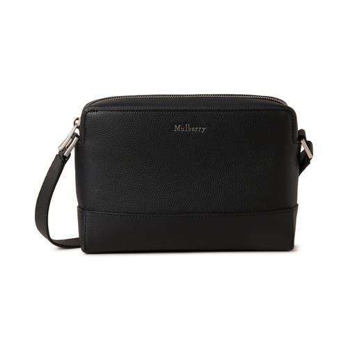 Mulberry Small Farringdon Leather Messenger In Black