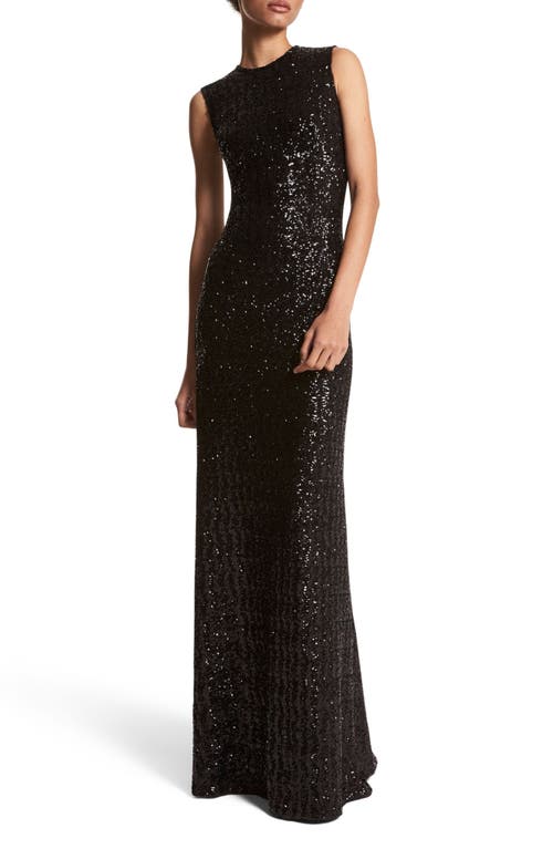 Michael Kors Collection Sleeveless Sequin A-Line Gown at Nordstrom,
