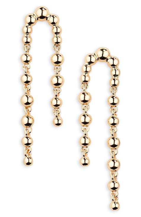 Dot Arch Drop Earrings