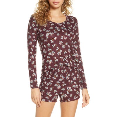 Plus Size Bp. Cuddle Me Short Pajamas, Burgundy