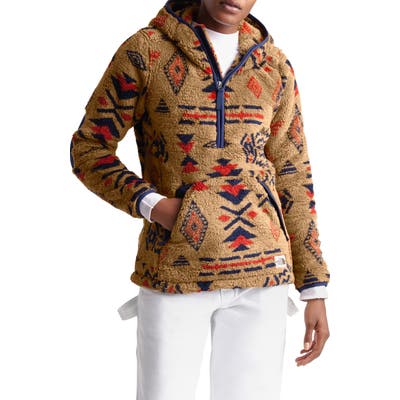 The North Face Campshire High Pile Fleece Pullover Hoodie, Brown