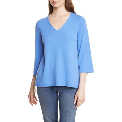 Eileen Fisher V-Neck Merino Wool Top