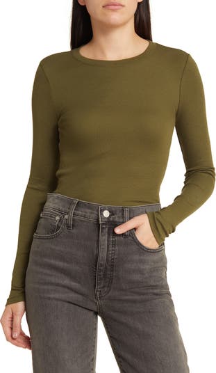 Madewell Softfade Cotton Blend Boxy Crop T-Shirt