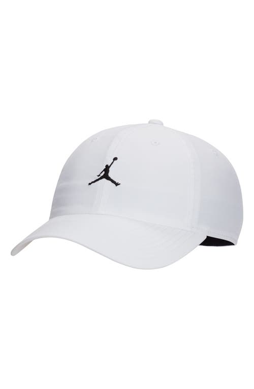 Men's Jordan Club Adjustable Unstructured Hat in White/Black