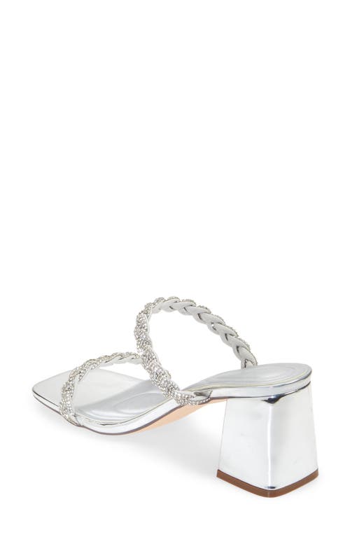 Shop Azalea Wang Yazmen Square Toe Sandal In Silver