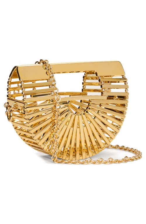 Shop Cult Gaia Ark Nano Crossbody Bag In Shiny Brass