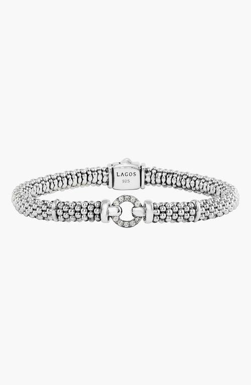 LAGOS Enso Diamond Bracelet in Silver at Nordstrom