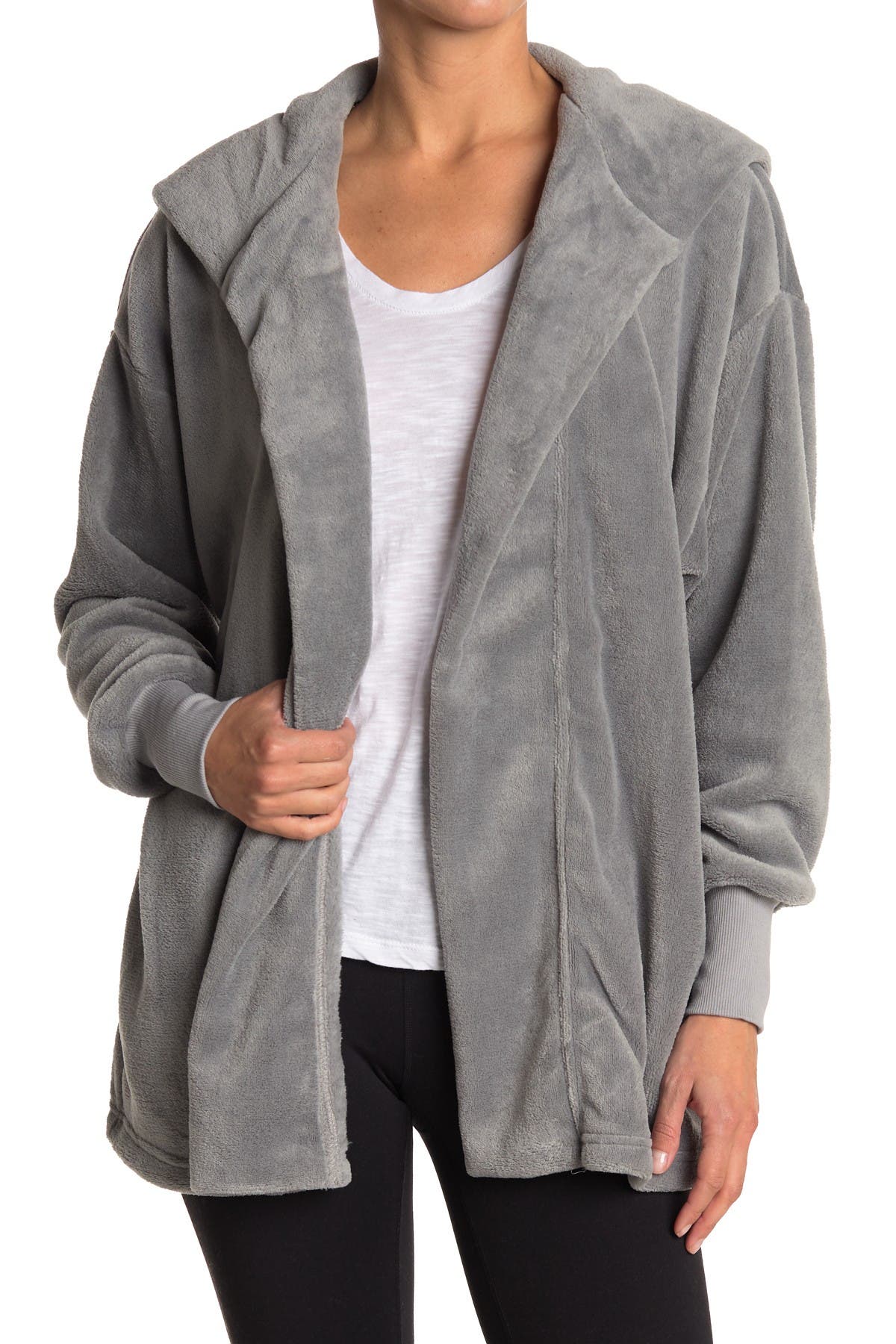 hooded lounge cardigan
