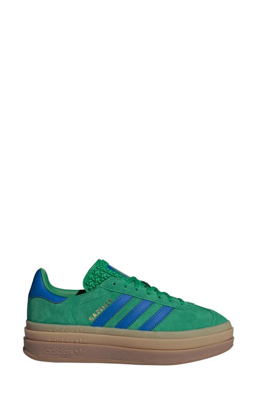 Shop Adidas Originals Adidas Gazelle Bold Platform Sneaker In Green/green/green