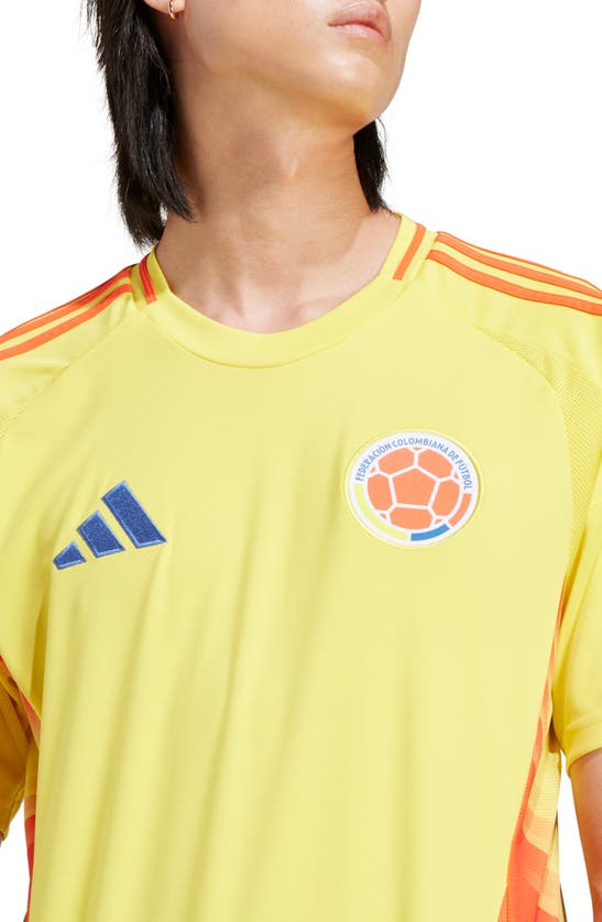 Shop Adidas Originals Colombia 2024 Home Soccer Jersey In Impact Yellow