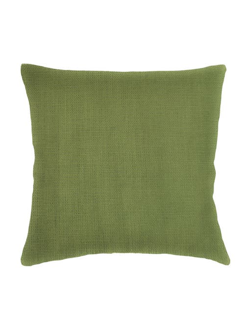 Anaya So Soft Linen Pillow Down Alternative Insert In Pure Green
