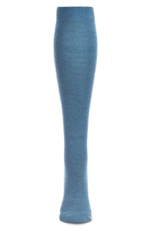 Memoi Soft Knee High Socks In Blue Heather