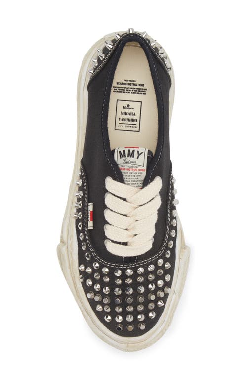 Miharayasuhiro Baker Og Sole Studded Canvas Low-top Sneaker In Black