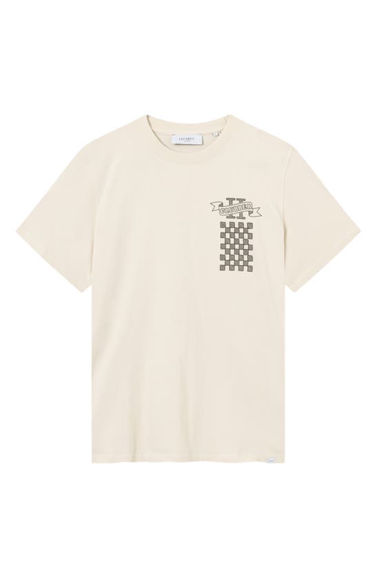 Les Deux Clubbers Collective Organic Cotton Graphic T-shirt In Ivory/ Black