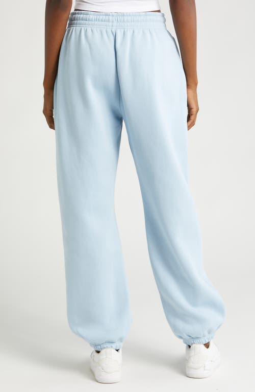 Shop Nike Phoenix Oversize Fleece Sweatpants In Lt Armory Blue/sail