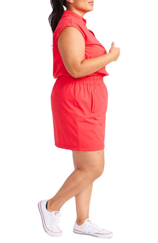 Shop Kinona Fall Ball Golf Dress In Tomato Red