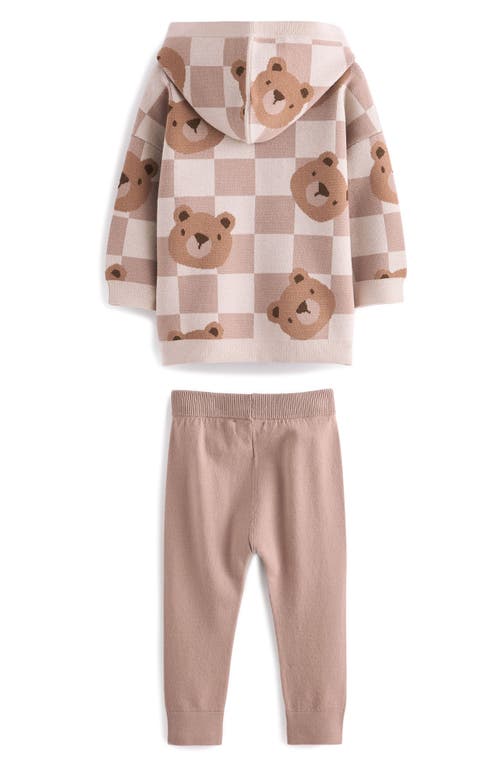 NEXT NEXT KIDS' TEDDY CHECK HOODIE & SWEATER LEGGINGS SET
