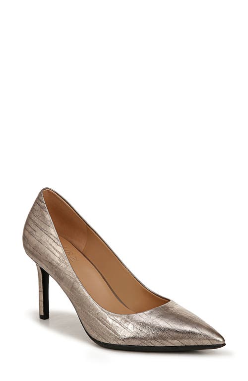 Naturalizer Anna Pointed Toe Pump Graphite Pewter Leather at Nordstrom,