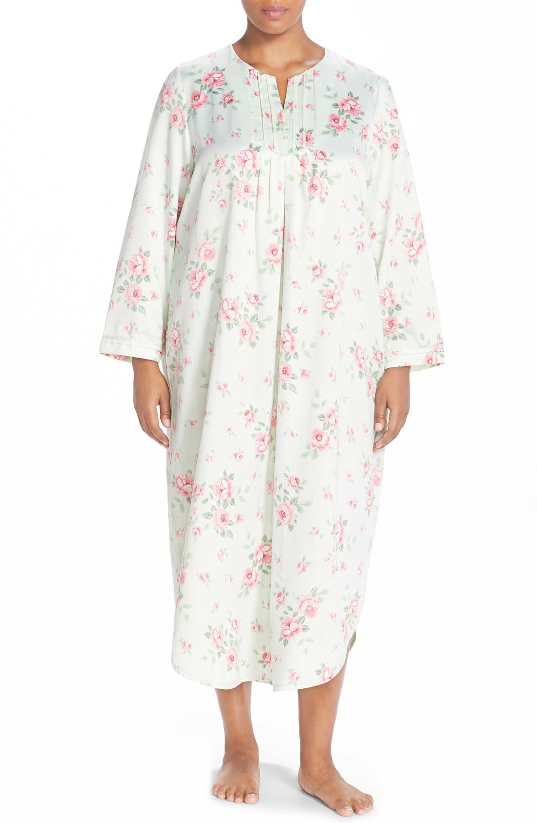 Carole Hochman Designs Satin Long Nightgown (Plus Size) | Nordstrom