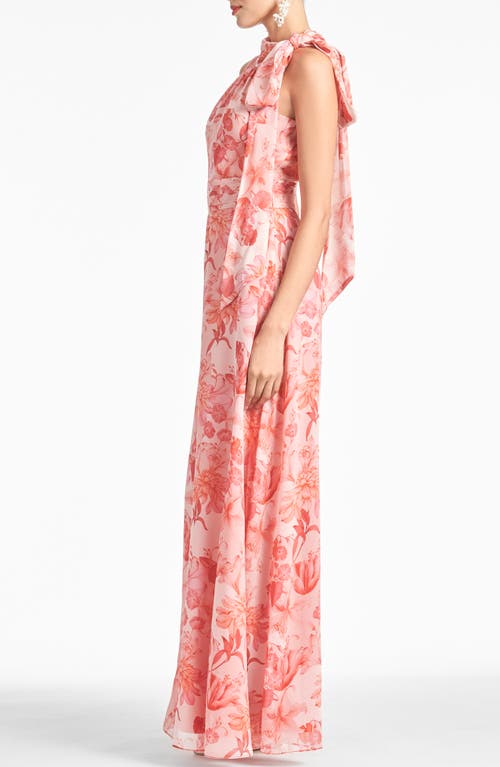 Shop Sachin & Babi Kayla Halter Gown In Pastello Fiore