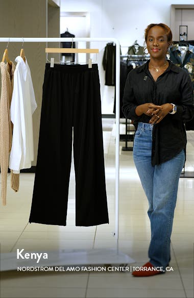 ELIE ELIE TAHARI Drawstring Flare Leg Scuba Pants