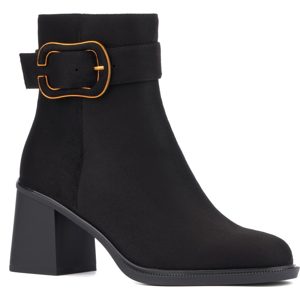 Torgeis Melody Buckle Ankle Boot In Black