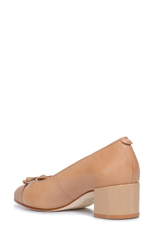 Shop Bernardo Footwear Marisol Cap Toe Pump In Sand/sand