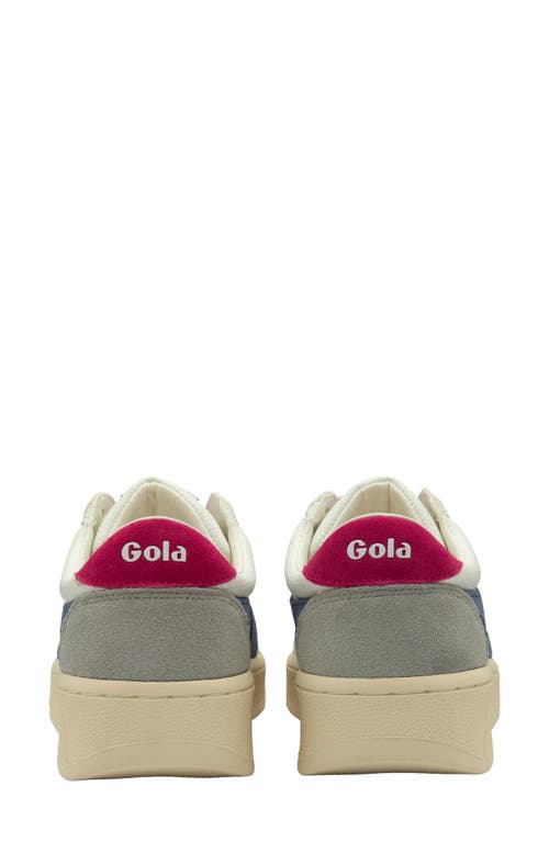 Gola Classics Grandslam Trident Sneaker In White/moonlight/fuchsia