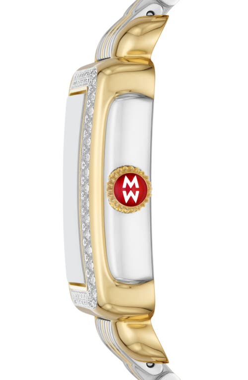 Michele Deco Mid Watch, 29mm X 31mm In Two Tone