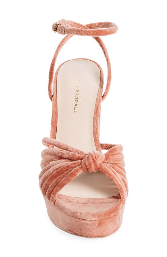 Shop Loeffler Randall Rivka Platform Sandal In Blush