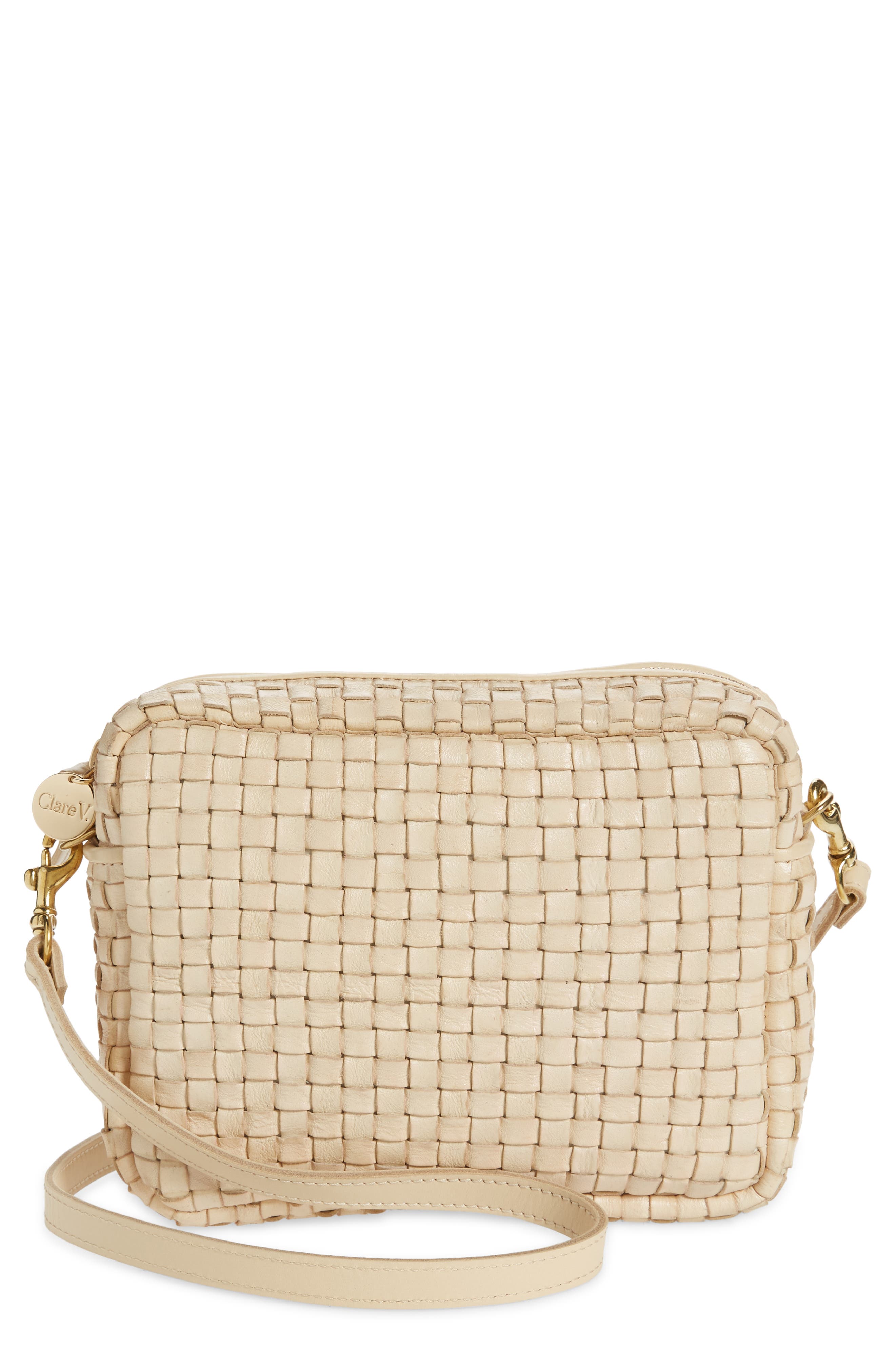 woven leather handbag designer
