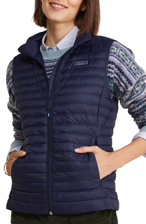 Packable Puffer Vest in Nautical Navy