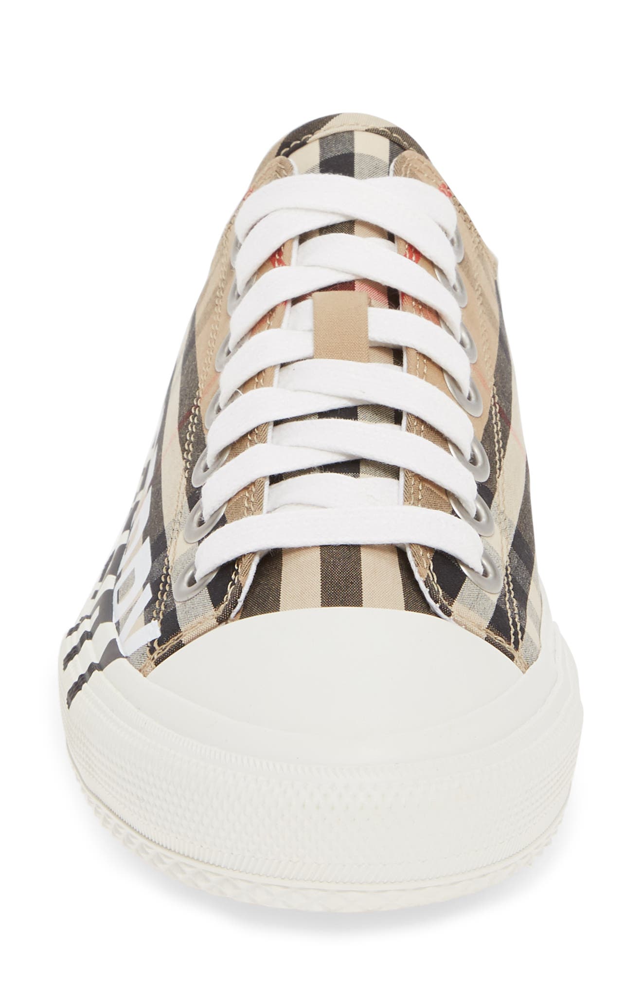 burberry logo print platform sneaker