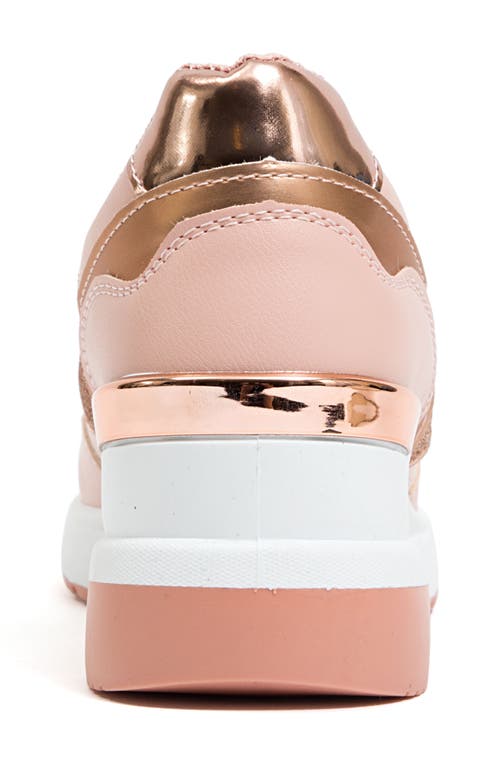Ninety Union Relax Wedge Sneaker In Pink