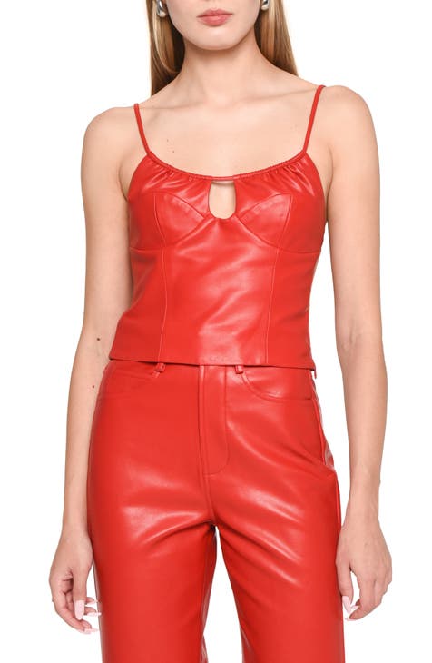 Faux Leather Cami