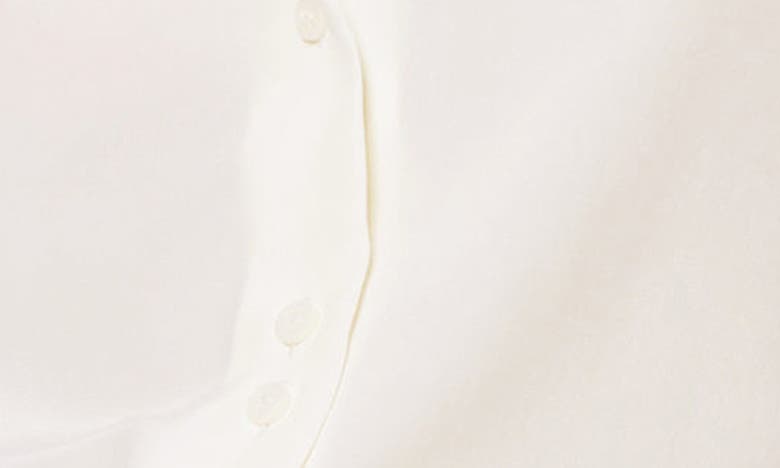 Shop & Other Stories Silk Button-up Blouse In Offwhite