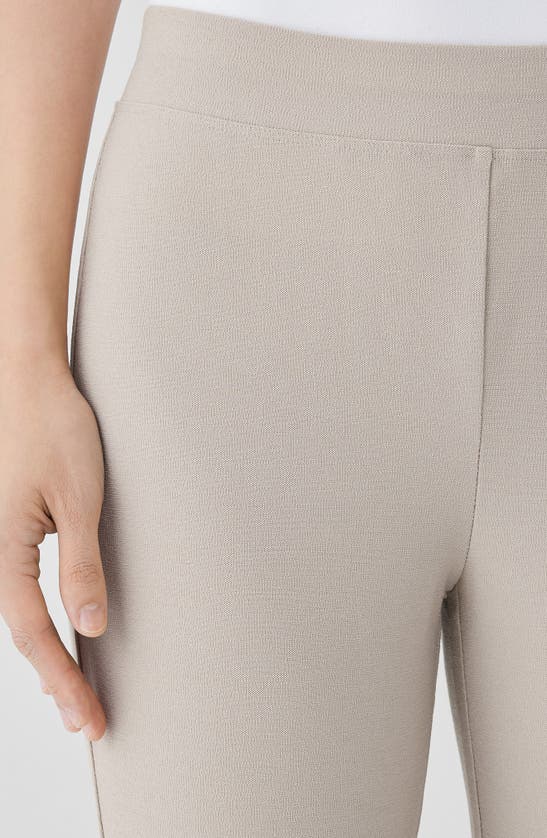 Shop Eileen Fisher Slim Ankle Stretch Crepe Pants In Wheat