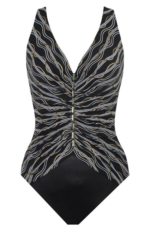 MIRACLESUIT MIRACLESUIT® LINKED CHARMER ONE-PIECE SWIMSUIT 