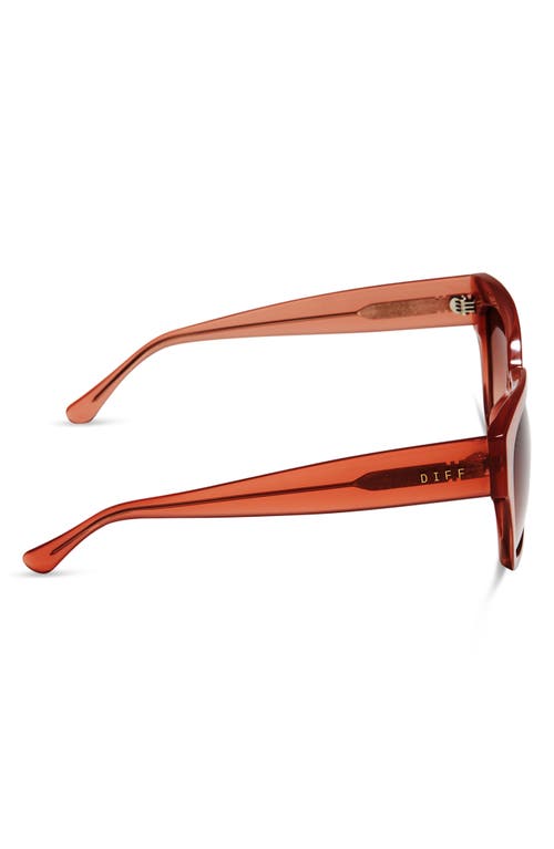 DIFF DIFF BELLA 54MM GRADIENT SQUARE SUNGLASSES 