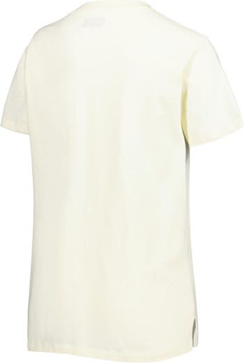 Men's New Era Cream Los Angeles Rams Sideline Chrome T-Shirt Size: Medium