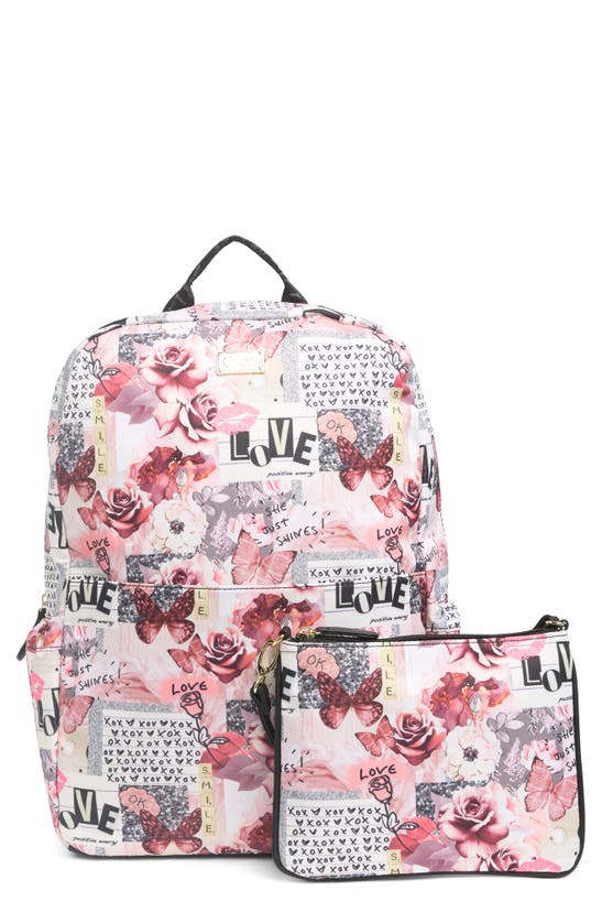 LUV BETSEY BY BETSEY JOHNSON Cotton Quilted Backpack with Purse Bag Luv Betsey By Betsey Johnson Cotton Quilted Backpack With  main image 4