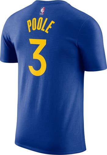 Jordan Poole Golden State Warriors Nike Icon 2022/23 Name & Number T-Shirt  - Royal