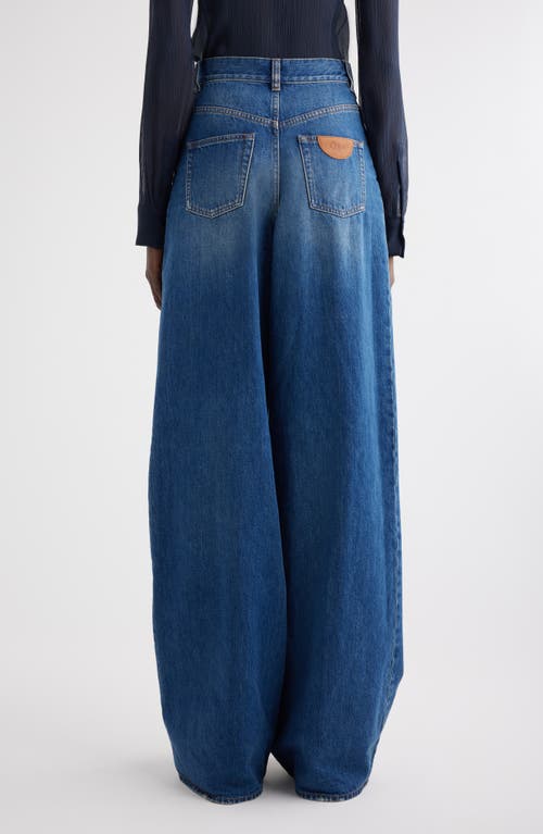 Chloé High-waisted Wide-leg Jeans In Night Blue