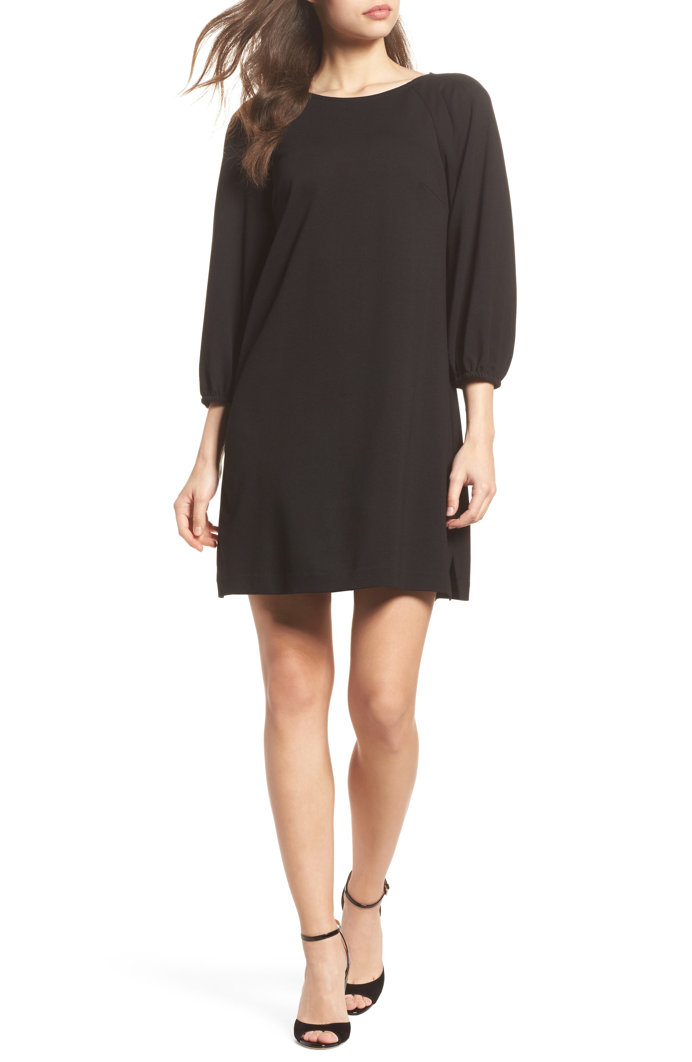 eliza j balloon sleeve shift dress